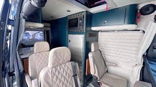 4 Beds, Home Theater & Adjustable Seats: The Ultimate Family Van Conversion