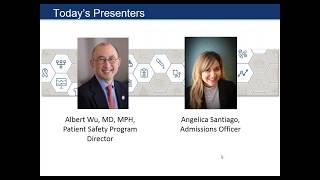 Master of Applied Science in Patient Safety and Healthcare Quality Virtual Open House February 2018
