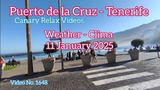 Tenerife ️ Puerto de la Cruz Morning Weather 11 January 2025 Teneriffa