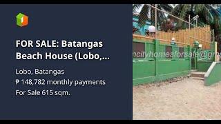 FOR SALE: Batangas Beach House (Lobo, Batangas)