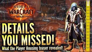 Details You Missed From The Player Housing Teaser! - World of Warcraft