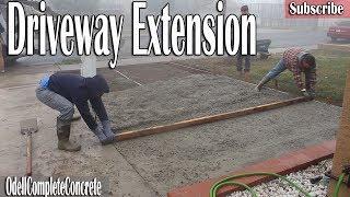 How to Extend & Pour a Driveway Addition!