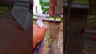 one of the simplest and safest forms of door lock #diy #welder #welding #beginner #diy #diyideas