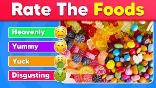 Rate the Foods Challenge | Ultimate Food Tier List | Food Quiz 