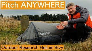 Pitch ANYWHERE! Outdoor Research Helium Bivy