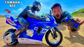 RC Fastest R15 Bike With Self Balance Unboxing & Testing - Chatpat toy tv