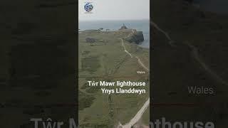 Fly: Tŵr Mawr lighthouse, Wales #travel #coast #wales