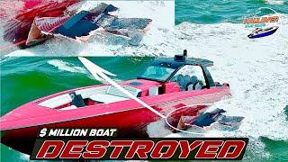 Million Dollar Boat Hull Destroyed Haulover Inlet Boats