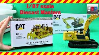 Unboxing Caterpillar 336 & D11, 1/87 scale models from Diecast Masters - No Narration, 2021.