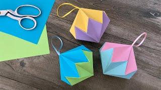 Origami Diamond Ornament | Paper Craft Ideas