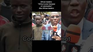 "Africa is poor because of colonization"