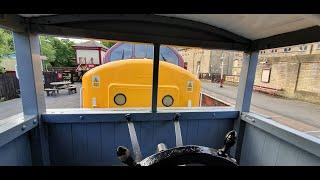 Riding 37250 on the Shark on the goods train on Keighley & Worth Valley Railway Diesel Gala 23/06/24