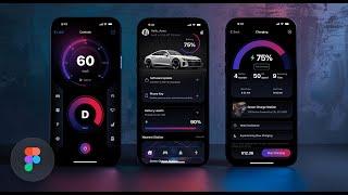 Design a Car mobile app for iOS 18 in Figma