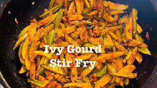 Ivy Gourd Stir Fry || Fantastic sidedish for Sambar,Rasam and Curd Rice||Kovakkai fry in English