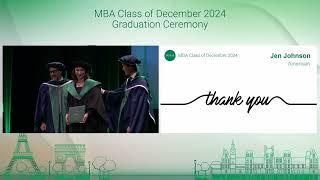 Award of Diplomas and Closing Ceremony - MBA24D Fontainebleau Ceremony Guest speaker