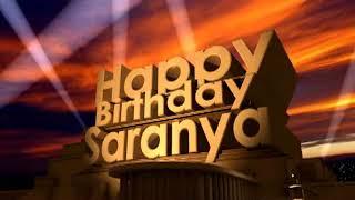 Happy Birthday Saranya