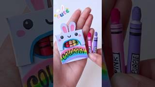 cute color pencil (try it) miniature craft #shorts #tonniartandcraft #art #love #diy #cute #craft