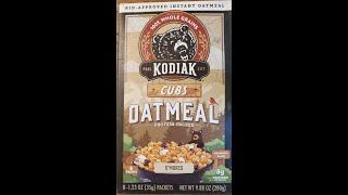 Kodiak Cubs S'mores Protein Packed Oatmeal Review