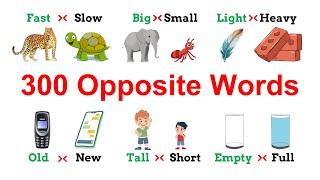 300 Opposite Words in English with Pictures and Sentences Part 1 | Improve Your English Vocabulary |