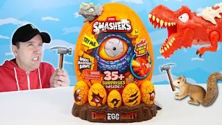 SMASHERS Dino EGG Hunt Fire Breathing Tyrannosaurus rex Review