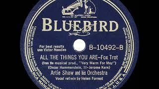 1940 HITS ARCHIVE: All The Things You Are - Artie Shaw (Helen Forrest, vocal)