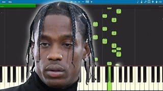 Travis Scott - Highest In The Room - Piano Tutorial