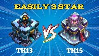 BEST ATTACK STRATEGY | TH13 VS TH15 | LIVE CWL ATTACK