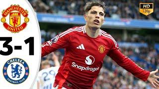 Manchester united vs Chelsea 3-1 - All Goals & Highlights - 2024