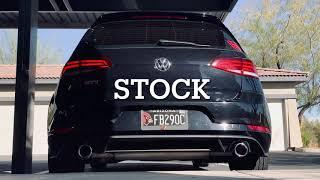 VW GTI MK7.5 Borla catback S-Type comparison