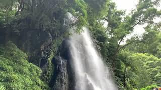 Waterfall in Ribeira Natural Park, Sao Miguel, Azores Islands.