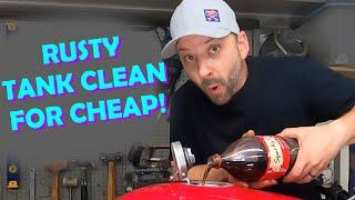 Rusty Gas Tank Cleaned For $3 !!!