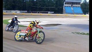 Test for the European Speedway 125cc Championship. Kristiāns Mūrnieks un  Andžejs Smulkevičs.