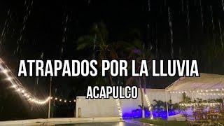 Fuertes vientos y lluvia intensa en Acapulco, en vivo desde pie de la cuesta.