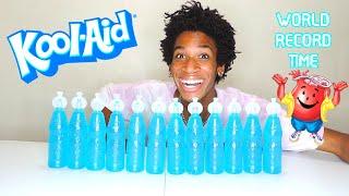 12 Pack Kool-Aid Bursts Challenge DESTROYED (World Record Time)