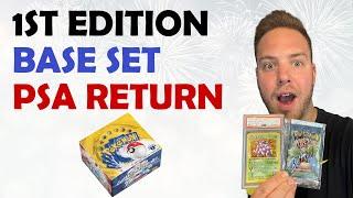  INSANE Pokemon 1st Editon Base Set PSA Return!  #shorts