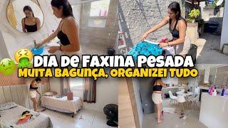 DIA DE FAXINA ULTRA MEGA PESADONA DIAS SEM LIMPEZA, MUITA SUJEIRA  CANSEI  DECOREI O LAR 