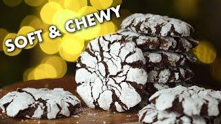 Extra Crackly CHOCOLATE CRINKLE COOKIES