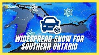 Widespread Snow Heading For S. Ontario, Who Will See The Worst Of It? | #forecast