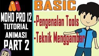 Cara MUDAH Membuat Animasi-PENGENALAN TOOLS dI MOHO 12 | TUTORIAL DASAR Part 2