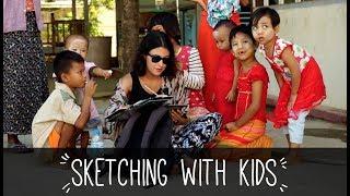 Sketching with kids around the world