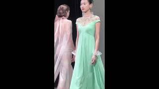 Model in Wedding Dress FALLS during BEYOND Couture Fall/Winter 2024 Fashion Show