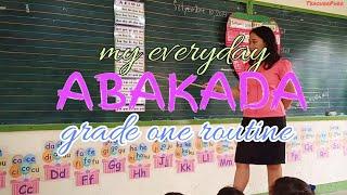 ABAKADA CLASSROOM ROUTINE / GRADE ONE TAGALOG