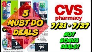 5 MUST DO CVS DEALS 7/21 - 7/27 | FREEBIES, MONEYMAKERS & HOT P&G BONUS DEAL!