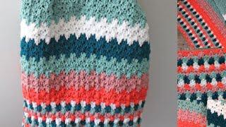 Make This: Teardrop Crochet Baby Blanket pattern: Easy Crochet Project