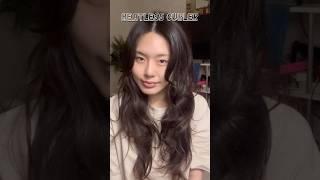 Heatless curler on Asian hair