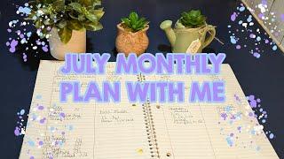 July '24 Monthly Bujo Plan With Me Minimal Bullet Journal Setup For Productivity DIY Budget Planner