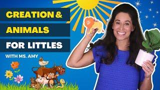 Creation story, days of creation, animals for babies and toddlers, letter sounds, and learning!