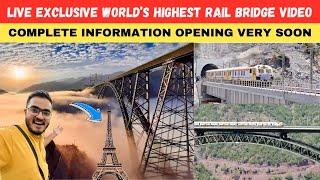 Jammu to Srinagar Train via Chenab Bridge | Latest USBRL Update | World's Tallest Railway Bridge