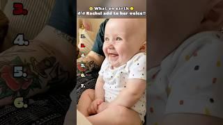 What on earth did Rachel add to her voice!!#baby #cute #Rachel #lovely #funny