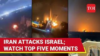 Iran Attacks Israel: 5 Dramatic Videos Expose Iron Dome, Arrow Failure | Mossad | Tel Aviv | IDF